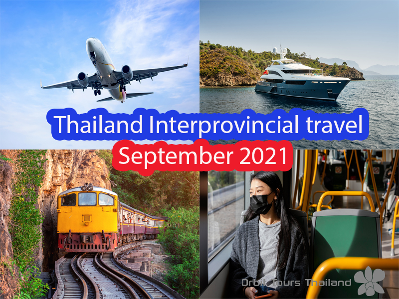 domestic travel in Thailand in September 2021